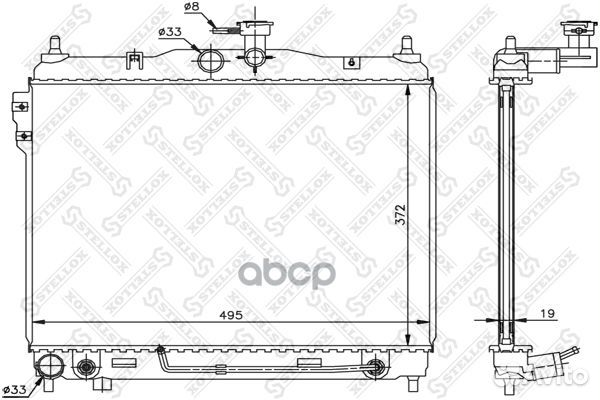 10-26604-SX радиатор системы охлаждения АКПП H