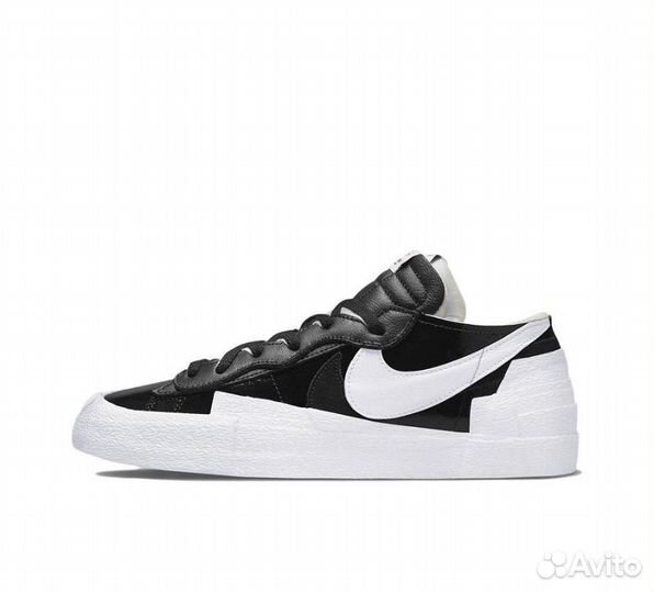 Кроссовки Nike x Sacai Blazer Low Black Patent