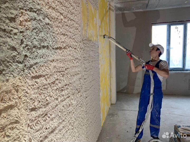 Штукатурка стен механизированная Шпаклевка