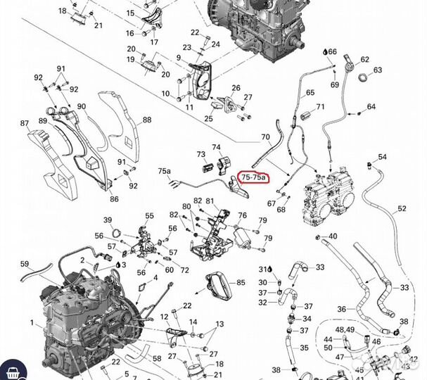 Курок газа Ski-Doo Lynx 512060359