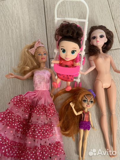 Лотом Winx, Enchantimals, барби, коляска