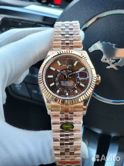 Часы Rolex Sky-dweller 42mm brown dial 336935
