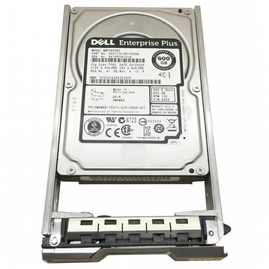 [MHWN8] Жесткий Диск Dell 600gb 6g 10k Sas 2.5 Mhwn8