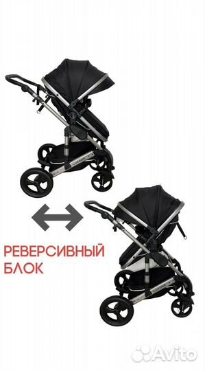 Коляска трансформер 2 в 1 luxmom
