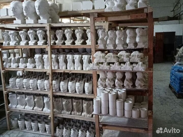 Силиконовая форма бюст фигура кашпо