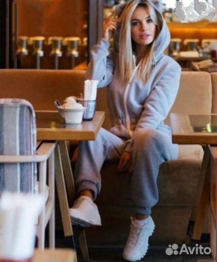 Комбинезон женский теплый на флисе. Рост 165+