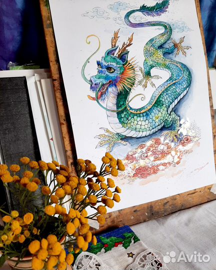 Картина акварелью 