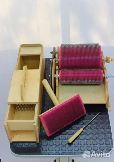 Набор Кардер для шерсти + трепалка