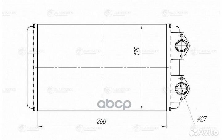 Радиатор отопителя ГАЗель Next (для отопителя