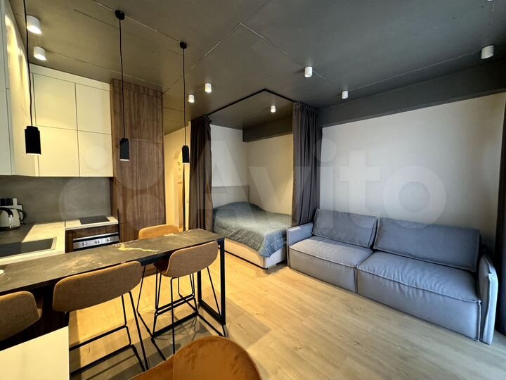 Квартира-студия, 30 м², 1 кровать