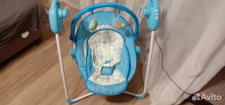 Детские качели-шезлонг 2в1