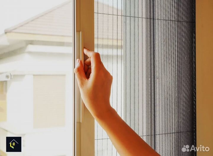 Москитная сетка. Плиссе. На дверь