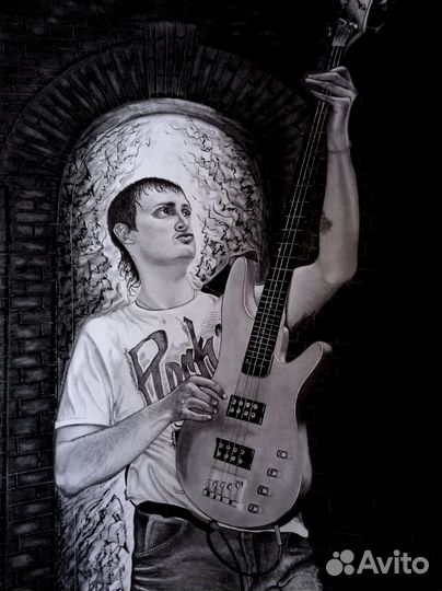 Портрет по фото карандашом