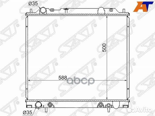 Радиатор Mitsubishi Delica 94-07 MC0005-3R Sat