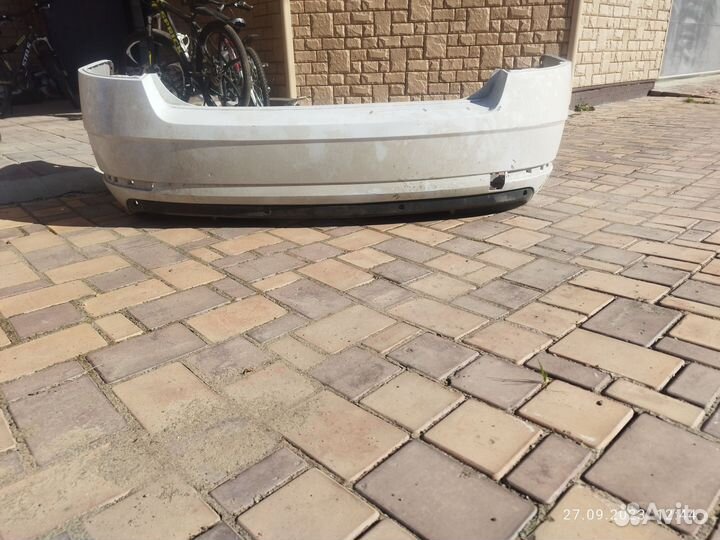 Octavia a7 fl лифтбэк задний бампер