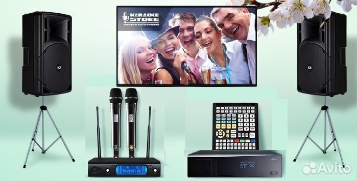Караоке комплект с AST Mini до 80 кв.м.(новый)