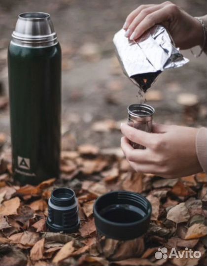 Термос с ситечком узкое горло Арктика
