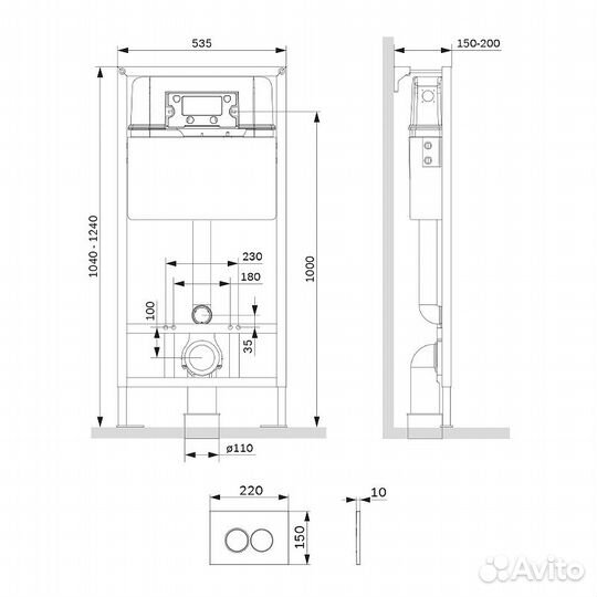 Инсталляция AM.PM Pro С I012707.0138 для унитаза