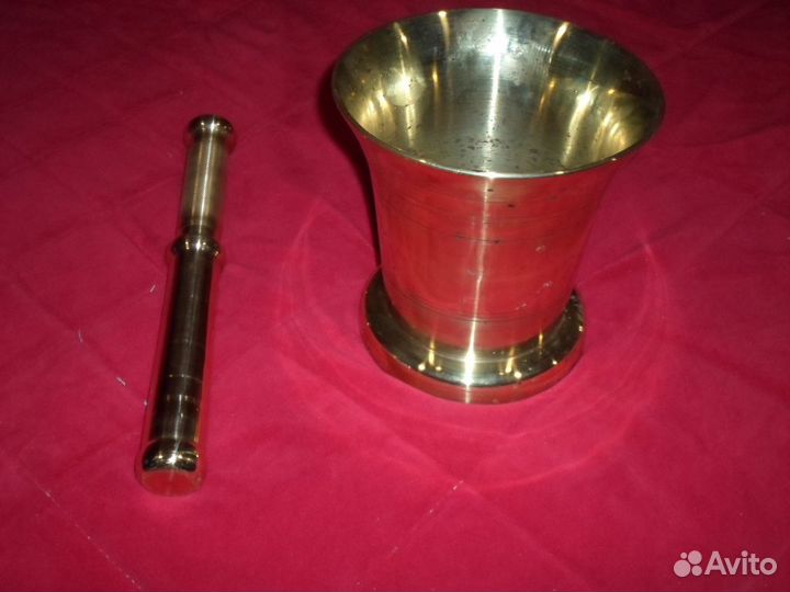 Ступка с пестиком вес 6 кг более 100 лет