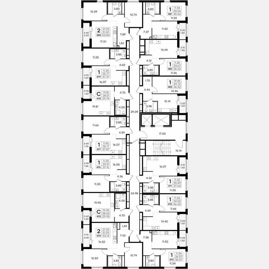1-к. квартира, 36,3 м², 4/15 эт.