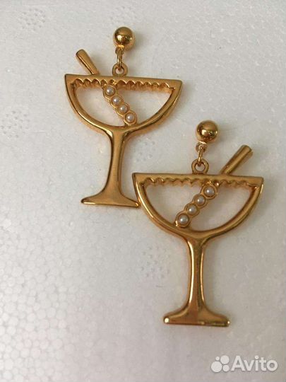 Серьги броши бижутерия винтаж Avon