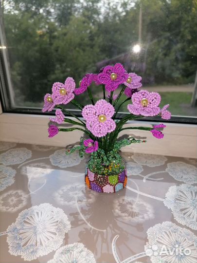 Букетик из бисера