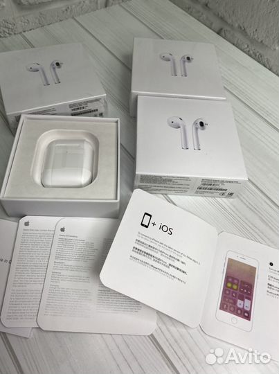 Беспроводные наушники airpods 2+чехол