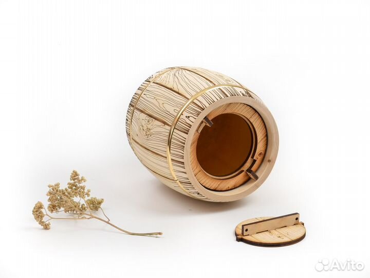 Бочонок деревянный для меда «Бондарь» 1,0 кг