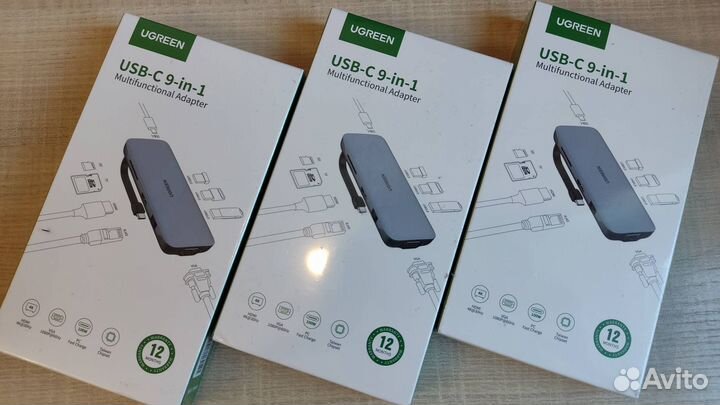 Хаб USB Ugreen CM286 USB-C Multifunction Adapter