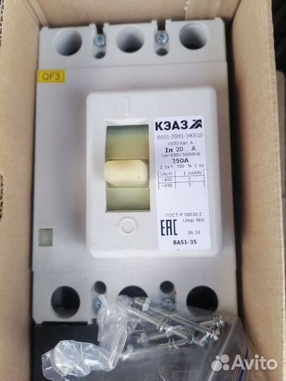 Автоматический выключатель 100 А. schneider