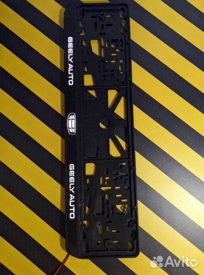 Номерная рамка c вашим логотипом и дизайном