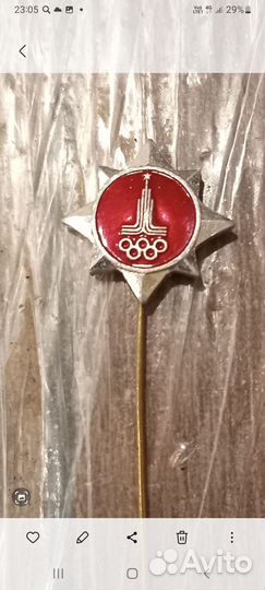 Значок олимпиада 80 Москва