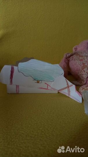 Дракон на руку из бумаги