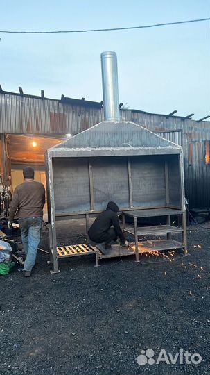Мангал с крышей