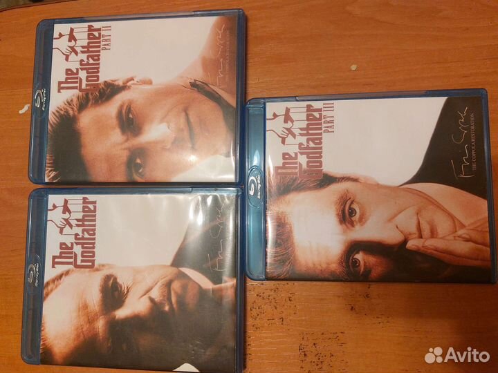 Blue ray диски Крестный отец, 3диска