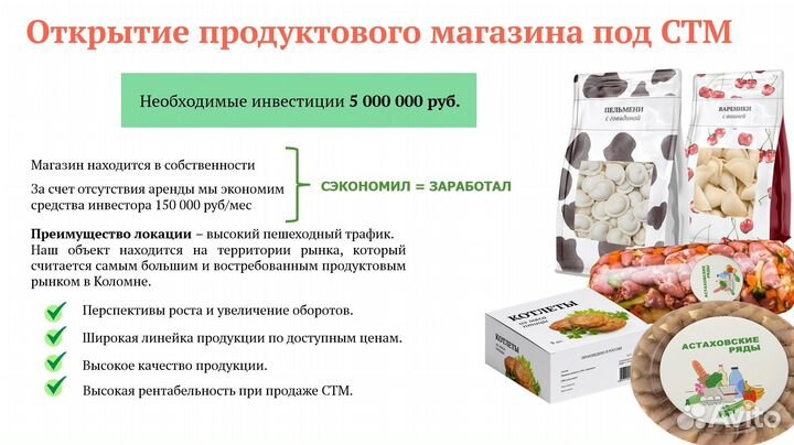 Продуктовый магазин под стм