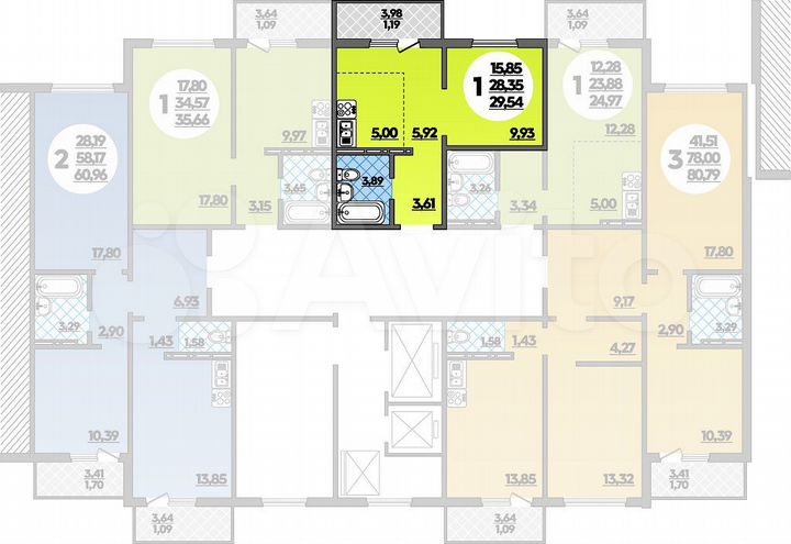 Квартира-студия, 29,5 м², 4/16 эт.