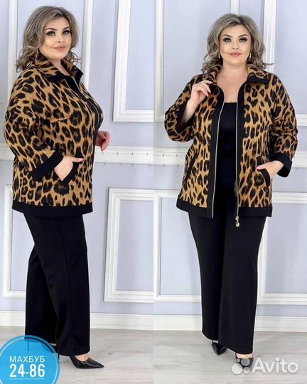 Костюм женский леопард от 54 до 64