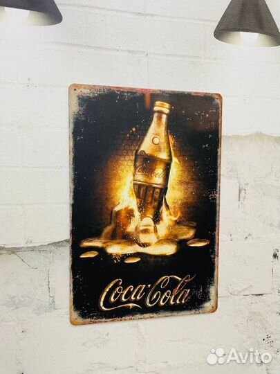 Декор на стену табличка Coca-Cola