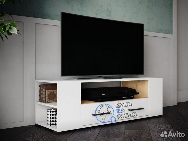 Тумба под тв белая твм-1 новая