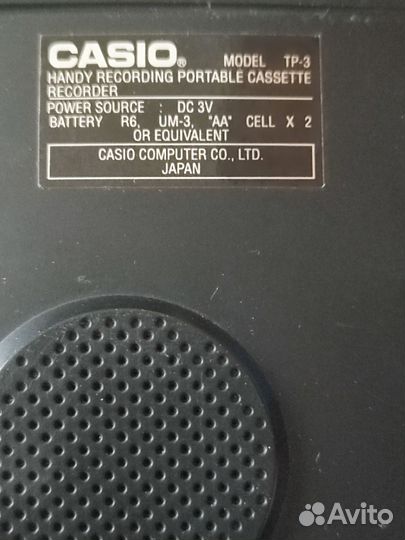 Диктофон Casio, voice active system, recording