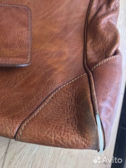 Сумка натуральная кожа коричневая