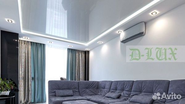 Натяжные потолки под ключ