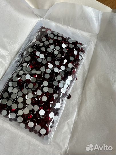 Стразы SS20, Siam, 2 упаковки по 1400 шт