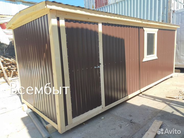 Бытовка 6 на 2 блоки зимняя утепленная