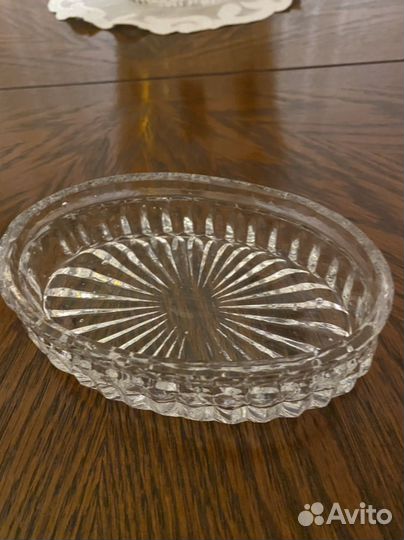Конфетница хрусталь,мельхиор