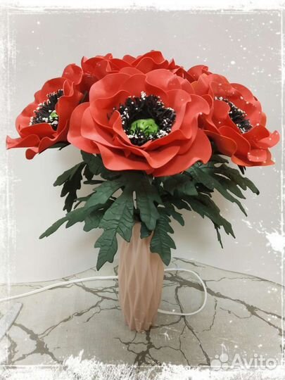 Светильник настольный, напольный из изолона