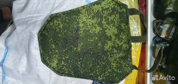 Напашник зеленый пиксель с защитой