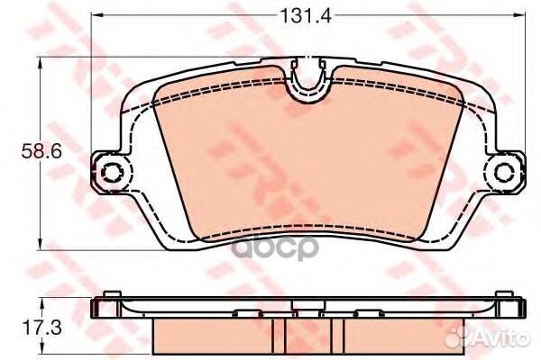 Колодки торм.зад. GDB2029 TRW