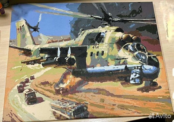Картина на холсте Ми-24П